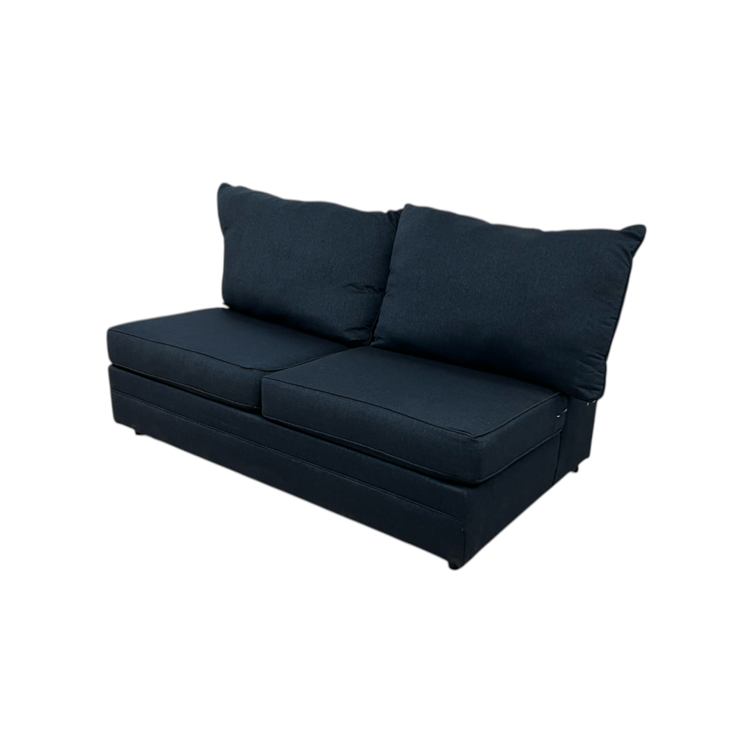 Bob's Brynn Navy Armless Loveseat