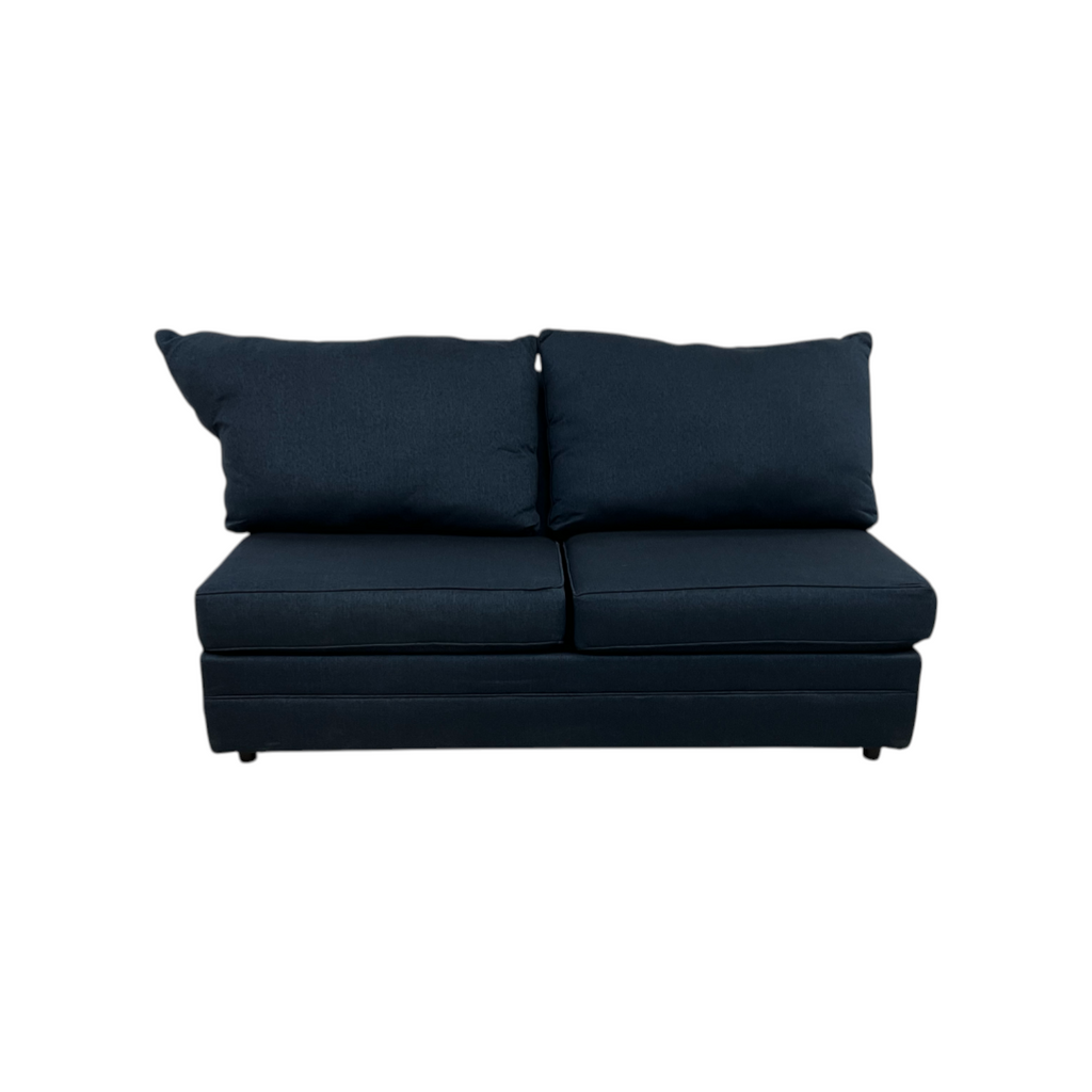 Bob's Brynn Navy Armless Loveseat