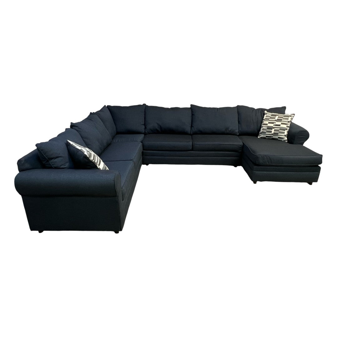 Bob's Furniture Juno Denim Chaise Sectional