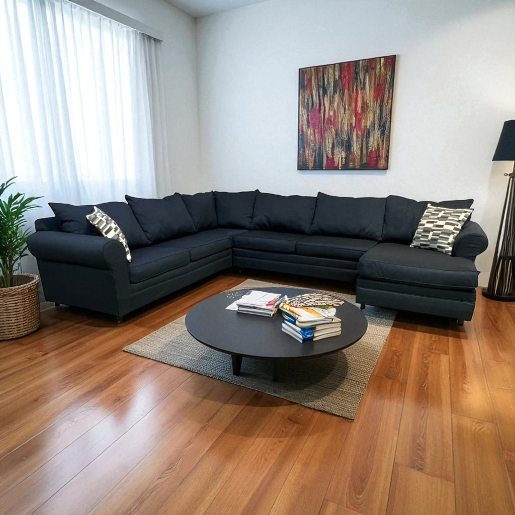 Bob's Furniture Juno Denim Chaise Sectional