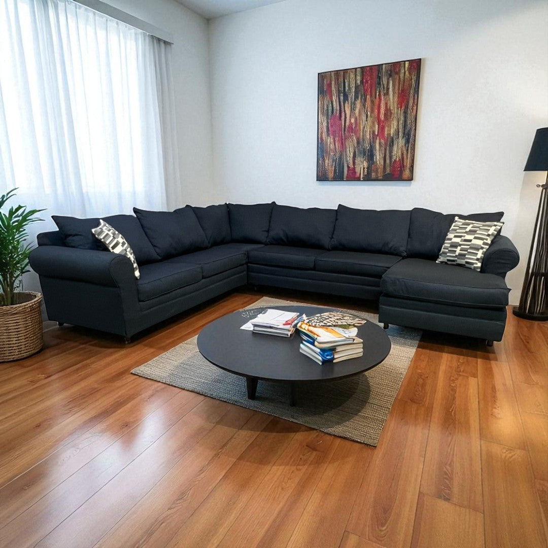 Bob's Furniture Juno Denim Chaise Sectional