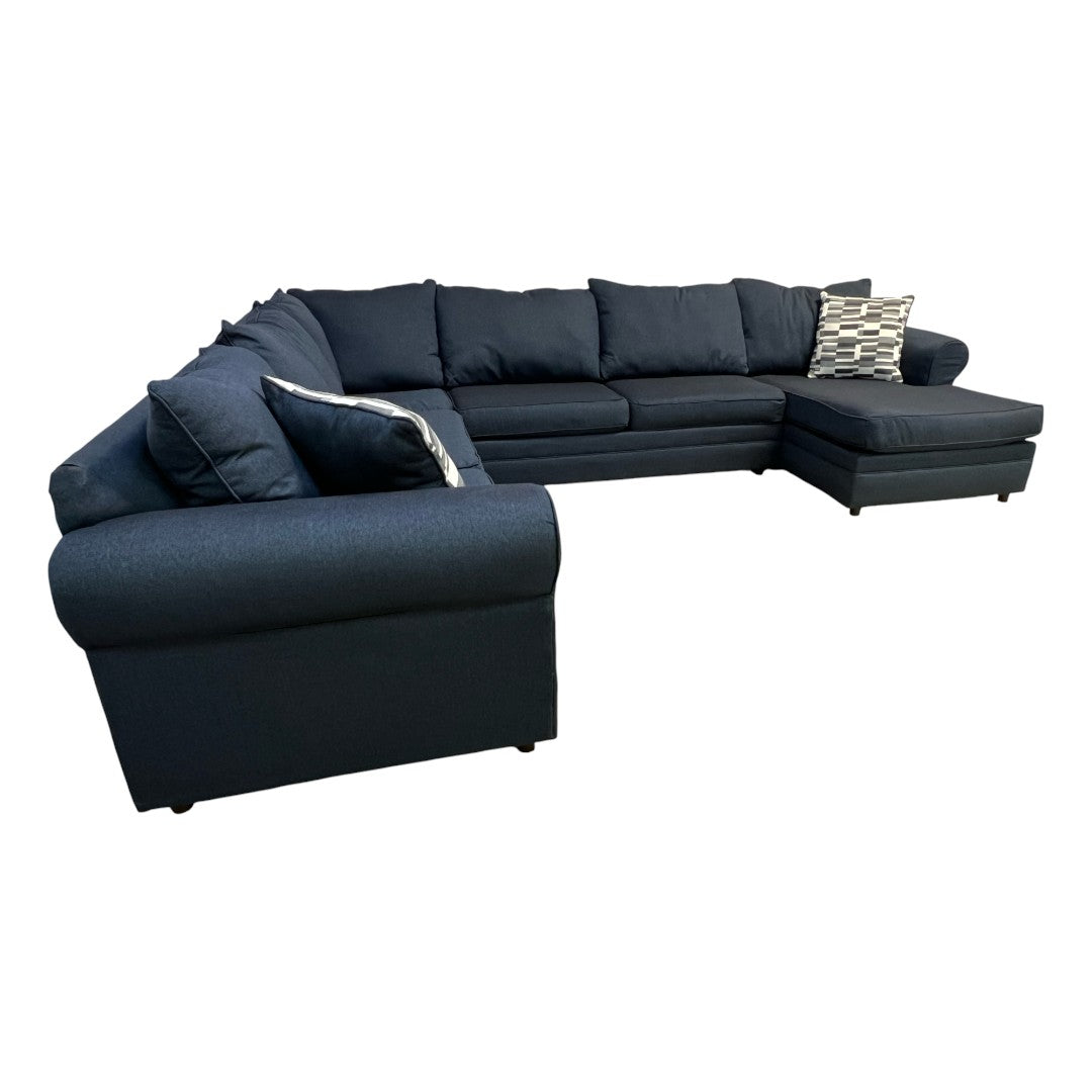 Bob's Furniture Juno Denim Chaise Sectional