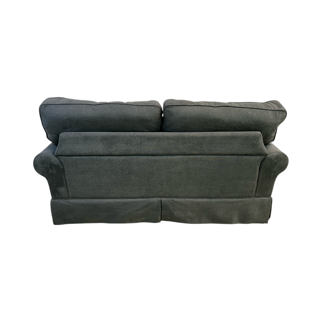 Bobs Katie Gray Skirted Loveseat