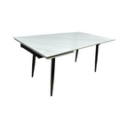 Brayden Studio Extendable Sintered Stone Dining Table, 63" × 36" × 30" — image 2 of 4