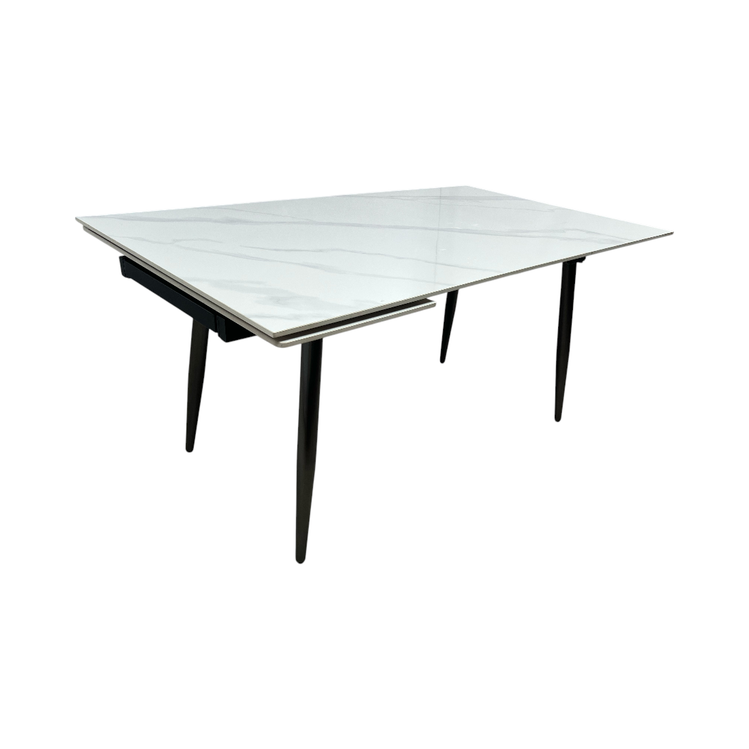 Brayden Studio Extendable Sintered Stone Dining Table, 63" × 36" × 30" — image 2 of 4