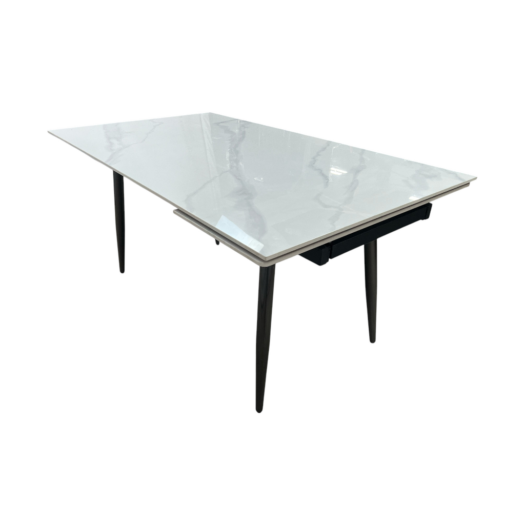 Brayden Studio  Extendable Sintered Stone Dining Table