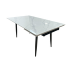 Brayden Studio  Extendable Sintered Stone Dining Table