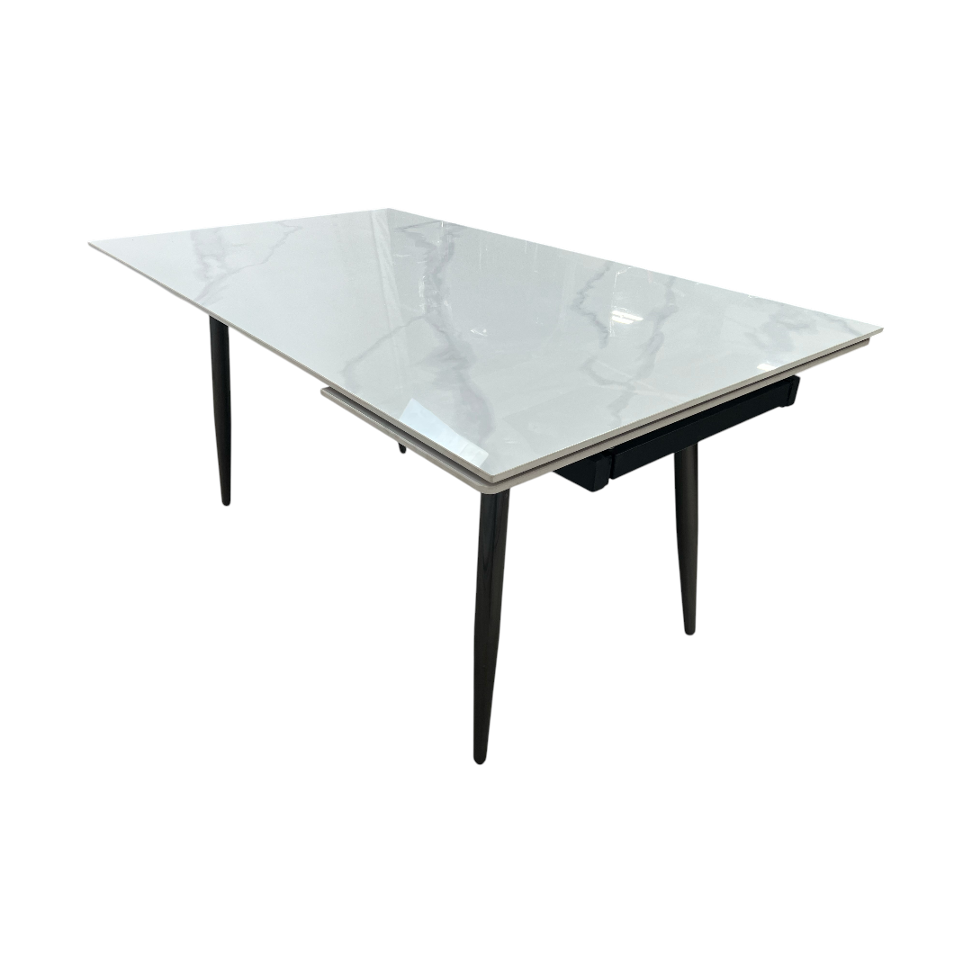 Brayden Studio  Extendable Sintered Stone Dining Table