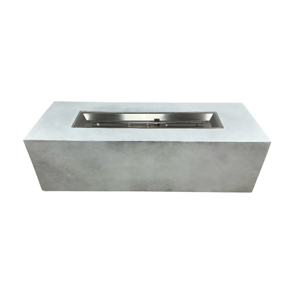 Brayden Studio Rectangle Large Outdoor Patio Propane Fire Pit Table