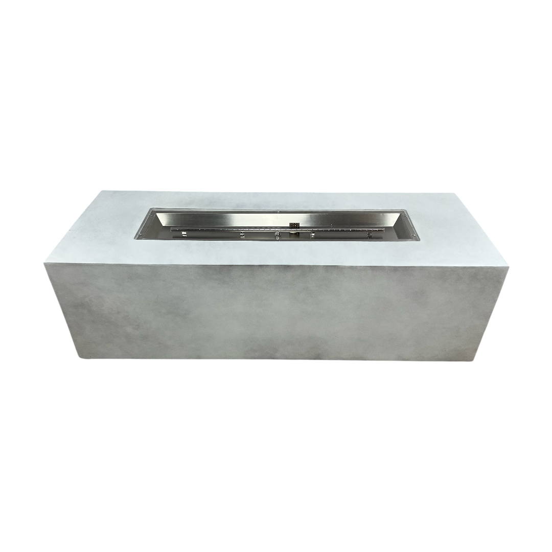 Brayden Studio Rectangle Large Outdoor Patio Propane Fire Pit Table