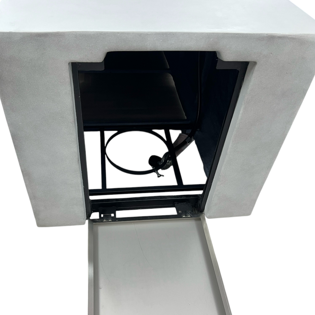 Brayden Studio Rectangle Large Outdoor Patio Propane Fire Pit Table