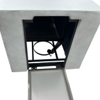 Brayden Studio Rectangle Large Outdoor Patio Propane Fire Pit Table