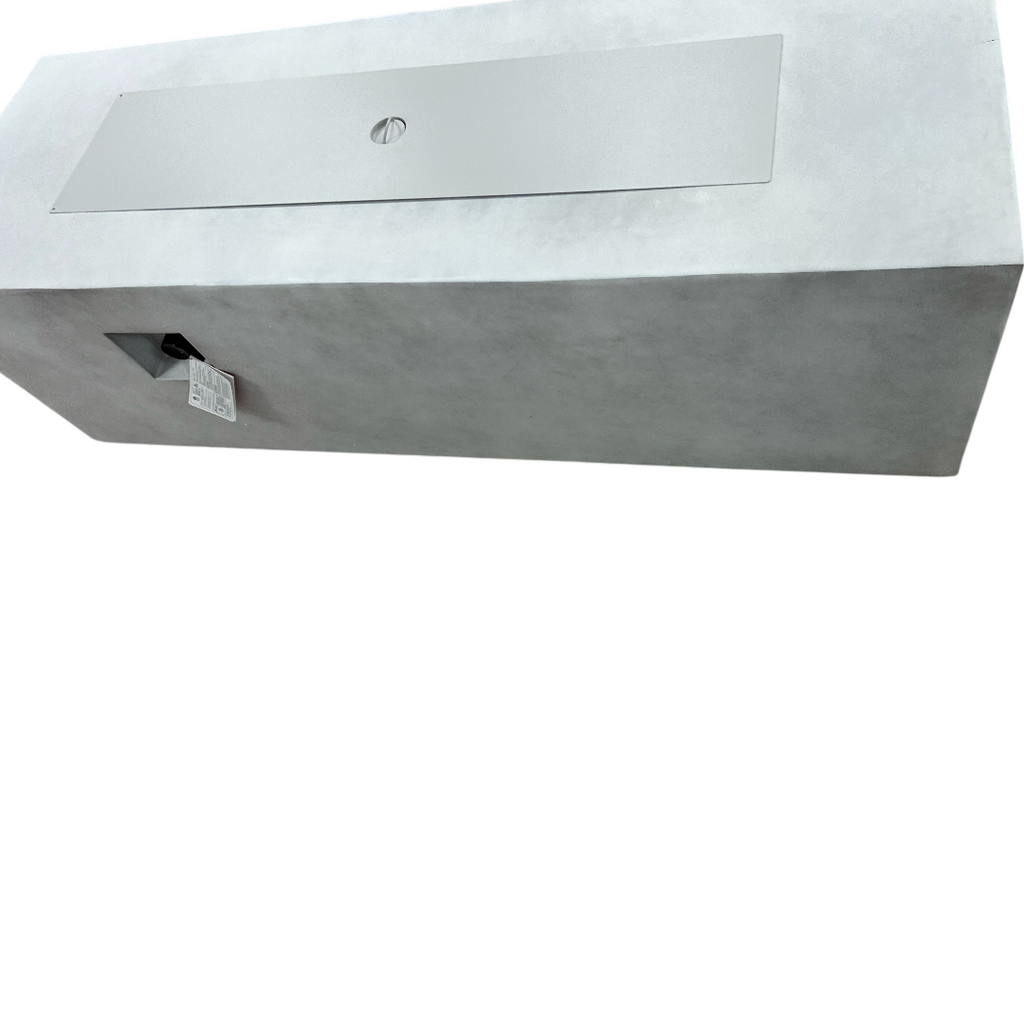 Brayden Studio Rectangle Large Outdoor Patio Propane Fire Pit Table