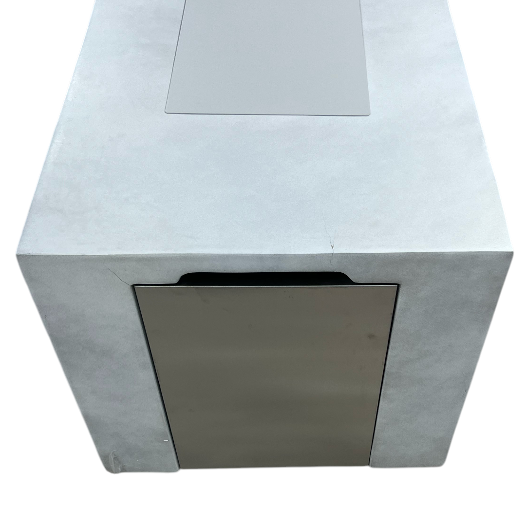 Brayden Studio Rectangle Large Outdoor Patio Propane Fire Pit Table