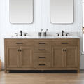 Breakwater Bay Ajiya 72" Double Bathroom Vanity Set
