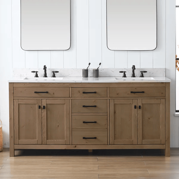 Breakwater Bay Ajiya 72" Double Bathroom Vanity Set