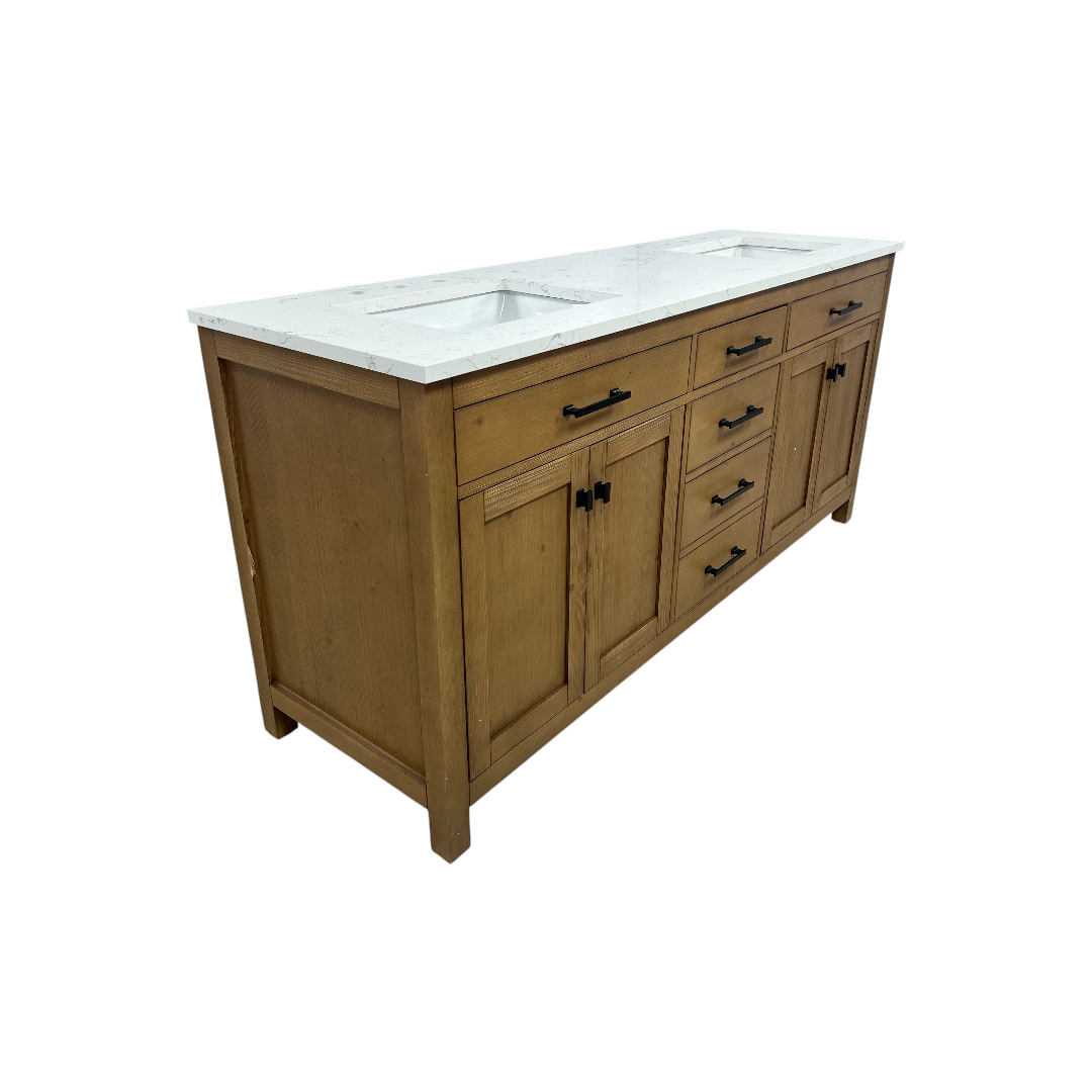 Breakwater Bay Ajiya 72" Double Bathroom Vanity Set