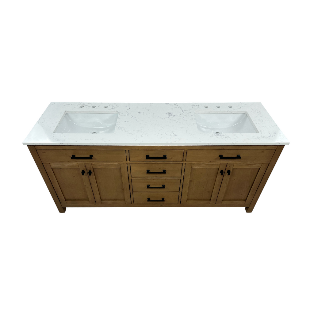 Breakwater Bay Ajiya 72" Double Bathroom Vanity Set