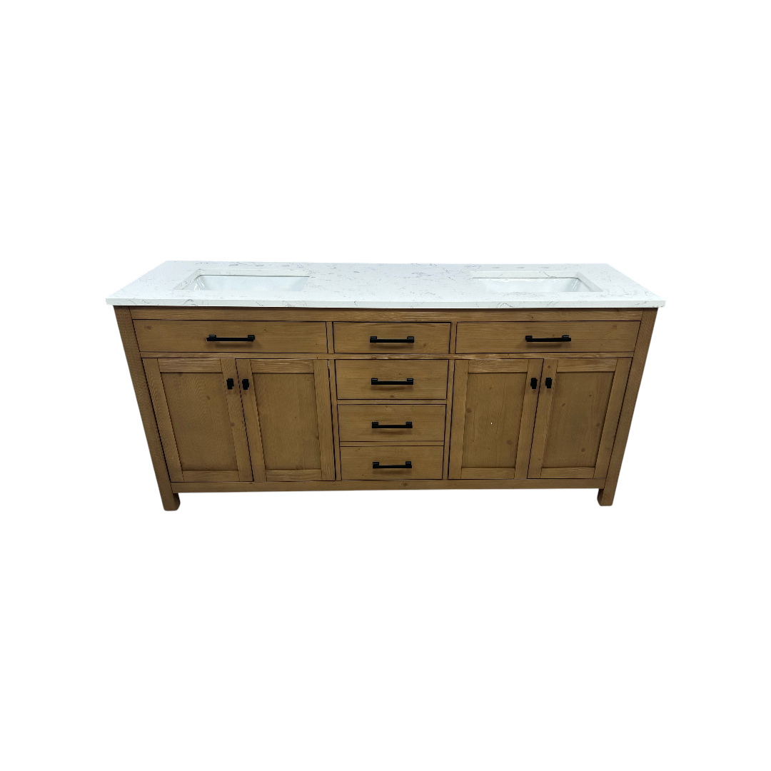 Breakwater Bay Ajiya 72" Double Bathroom Vanity Set