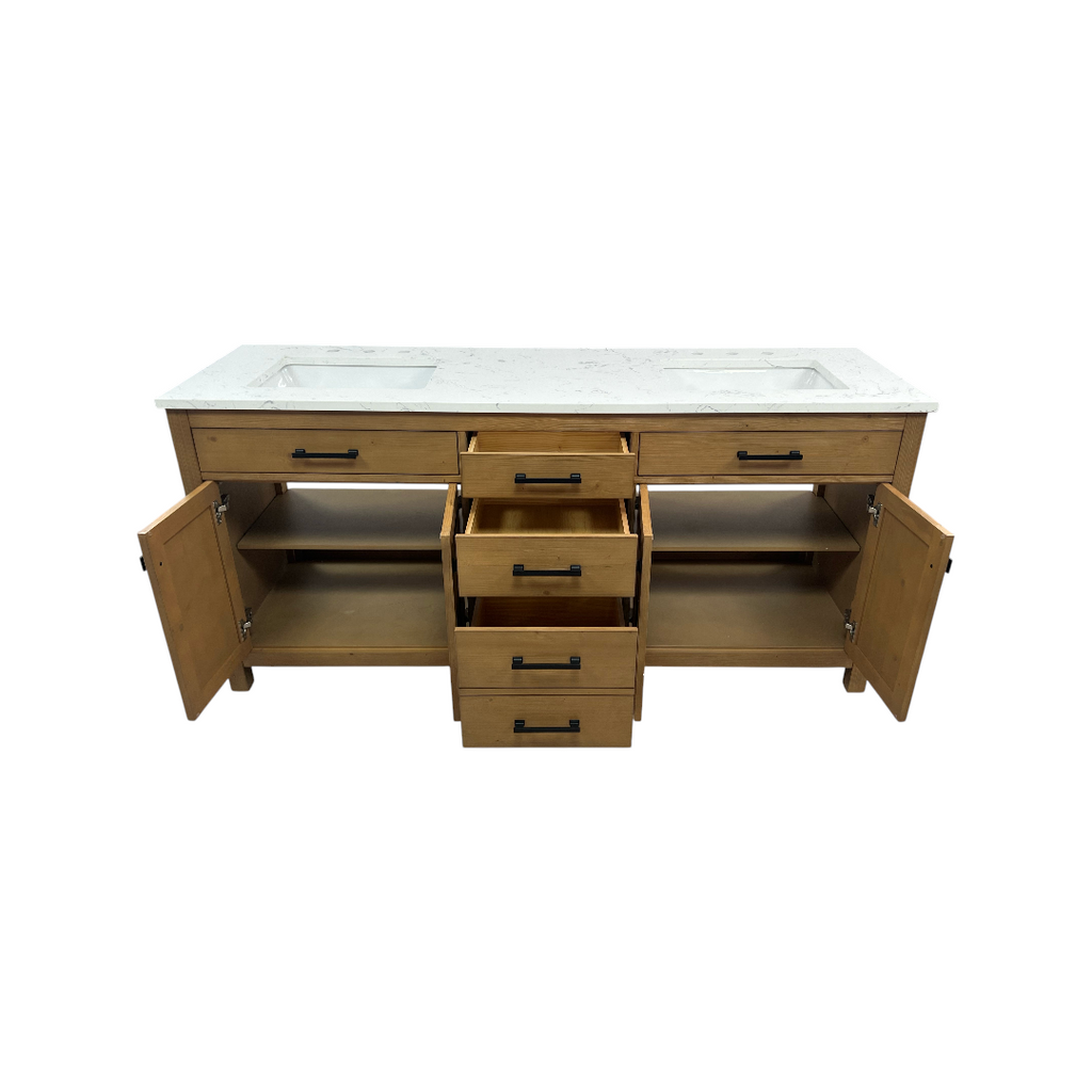 Breakwater Bay Ajiya 72" Double Bathroom Vanity Set