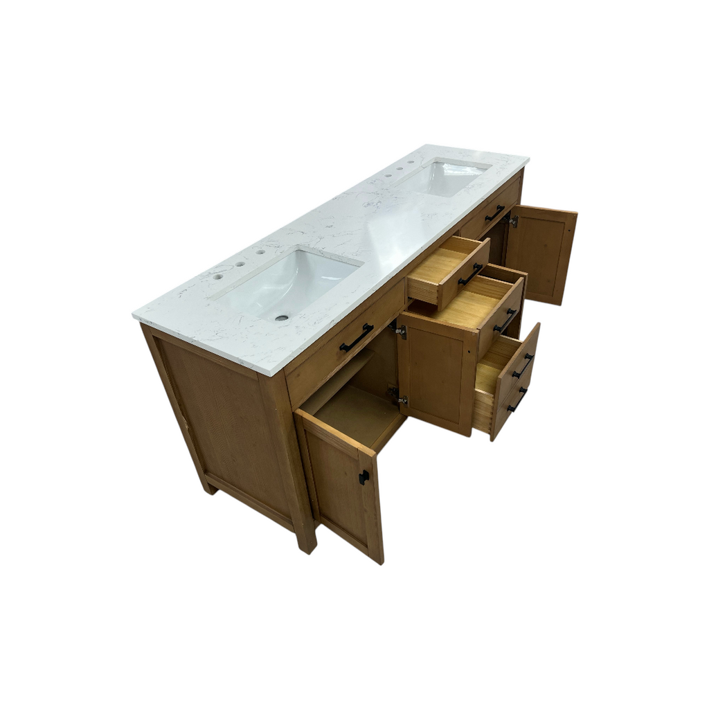 Breakwater Bay Ajiya 72" Double Bathroom Vanity Set