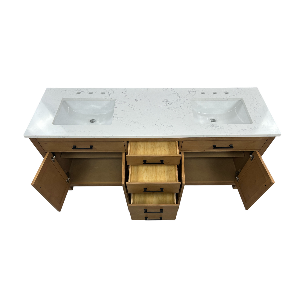 Breakwater Bay Ajiya 72" Double Bathroom Vanity Set
