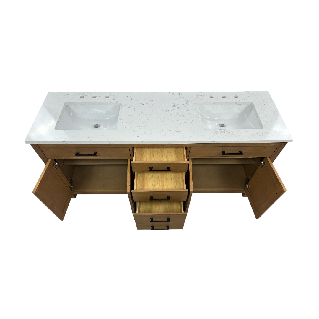 Breakwater Bay Ajiya 72" Double Bathroom Vanity Set