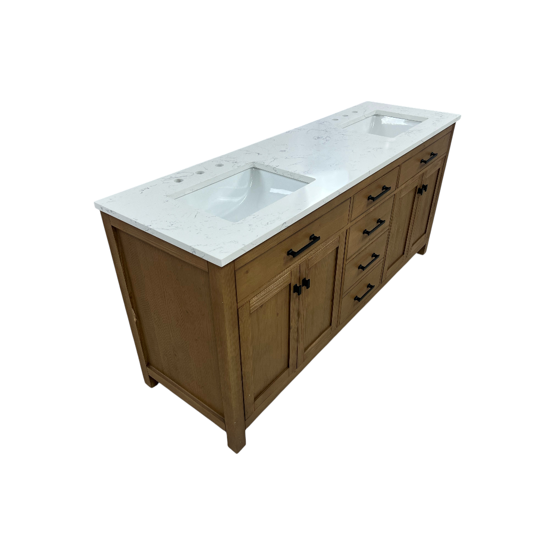 Breakwater Bay Ajiya 72" Double Bathroom Vanity Set