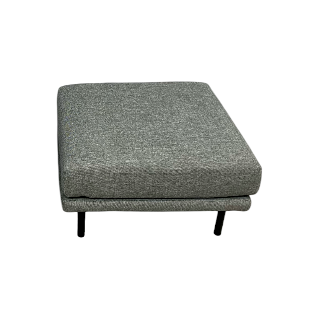 Burrow Field Ottoman - Stone Gray