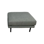 Burrow Field Ottoman - Stone Gray