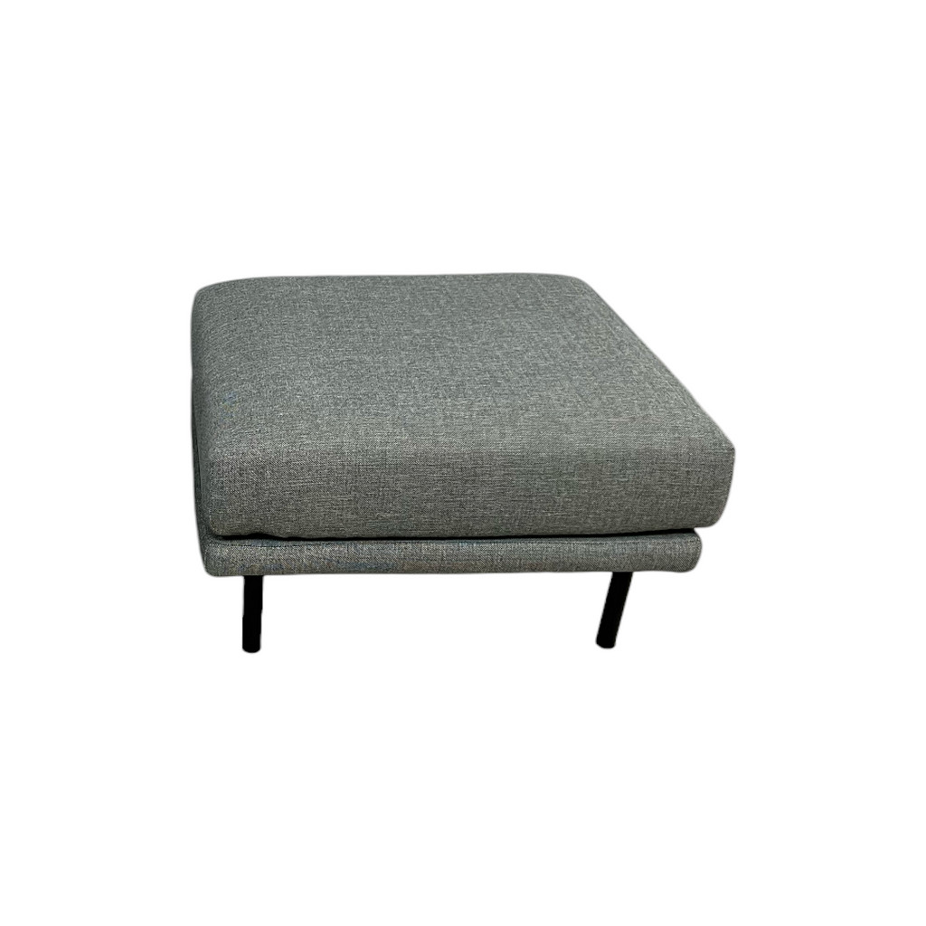 Burrow Field Ottoman - Stone Gray