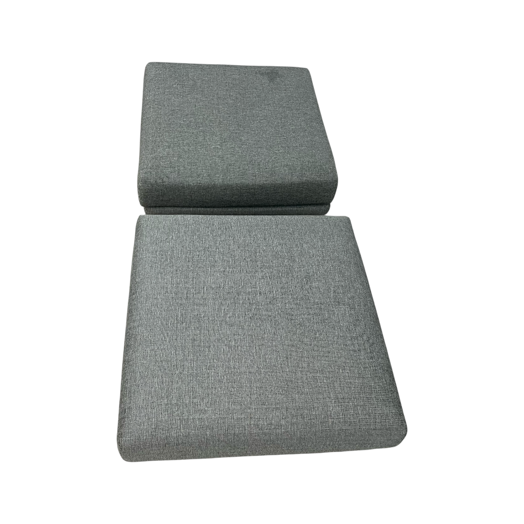 Burrow Field Ottoman - Stone Gray