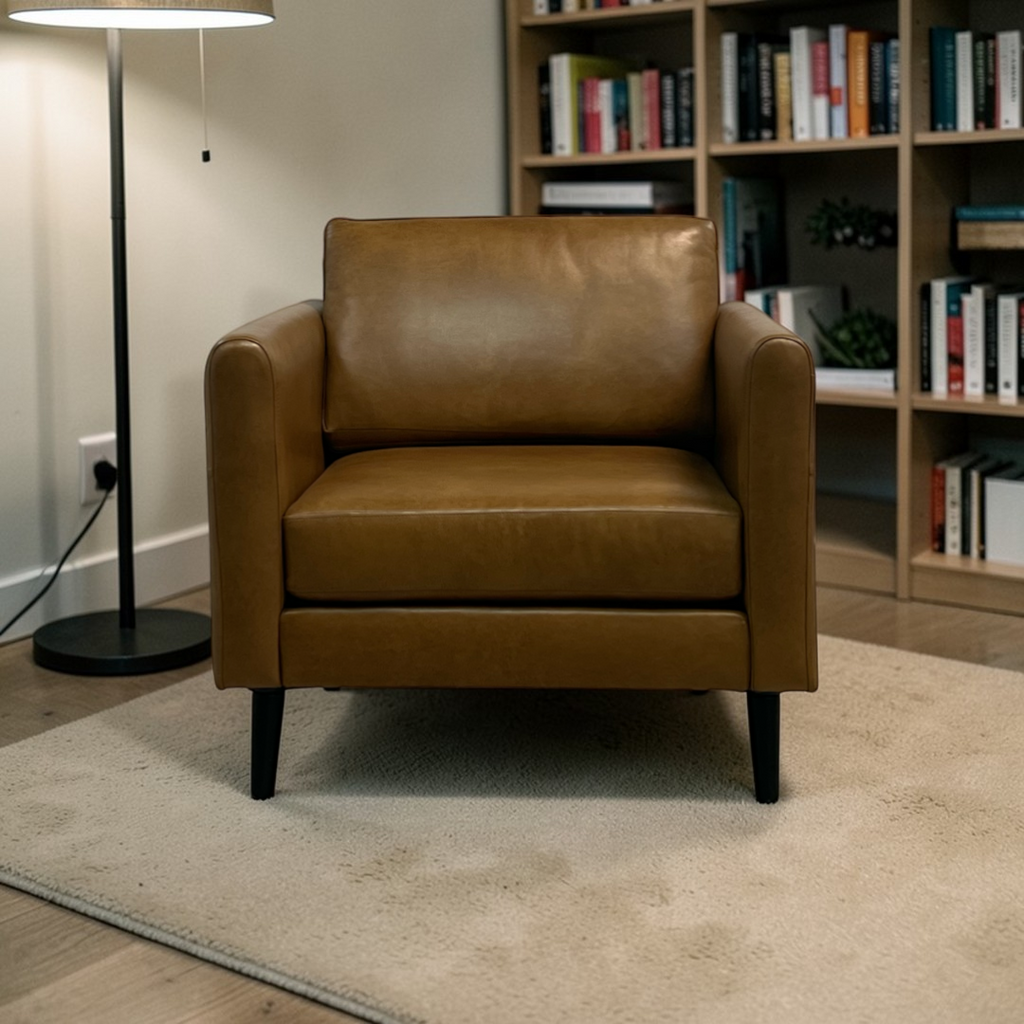 Burrow Nomad Leather Club Chair