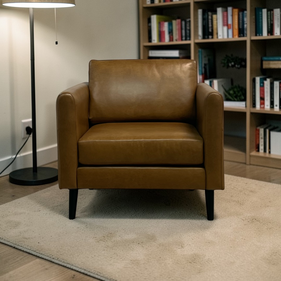 Burrow Nomad Leather Club Chair