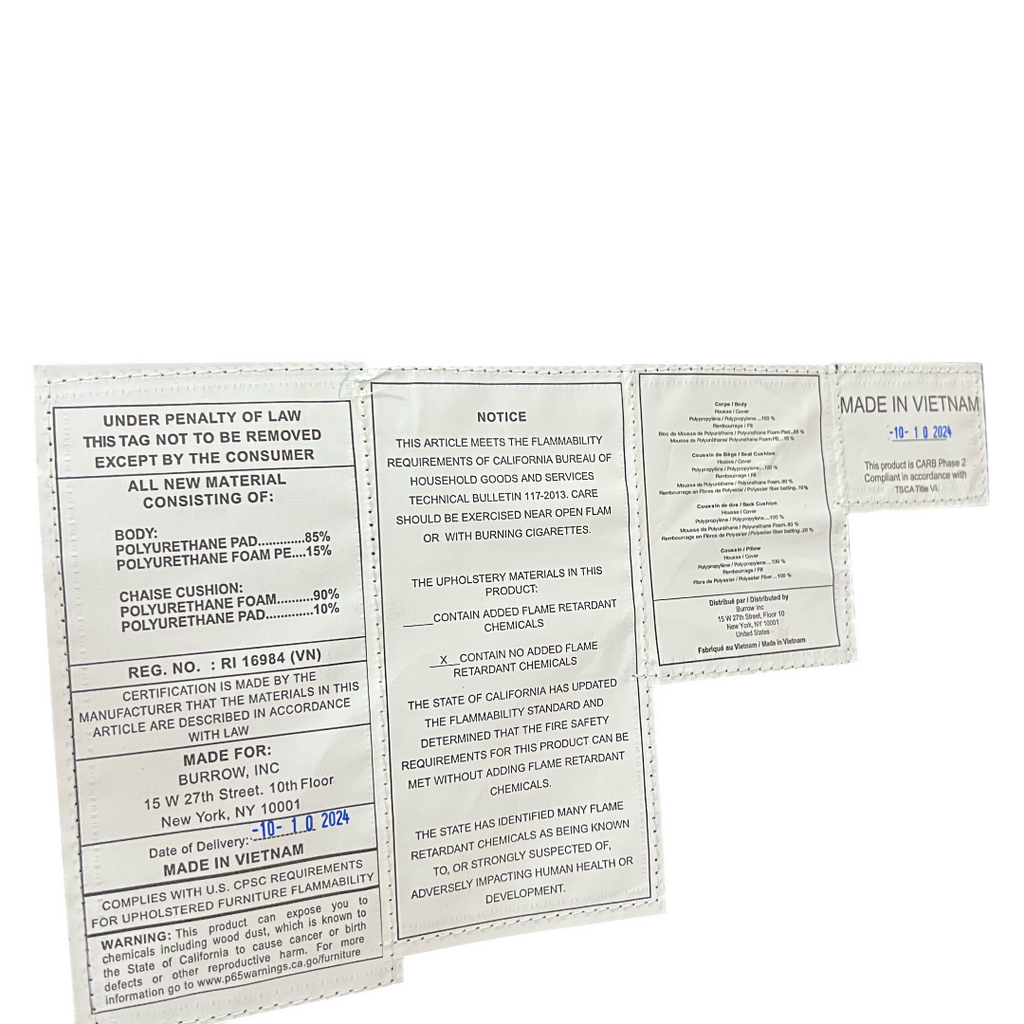 Burrow Nomad Plus Ottoman - Navy Blue