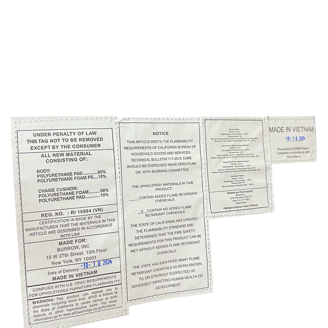 Burrow Nomad Plus Ottoman - Navy Blue