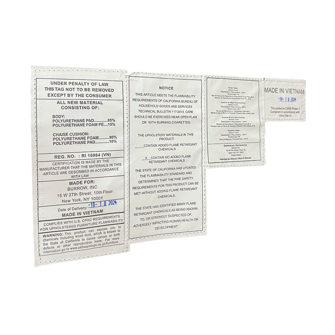 Burrow Nomad Plus Ottoman - Navy Blue