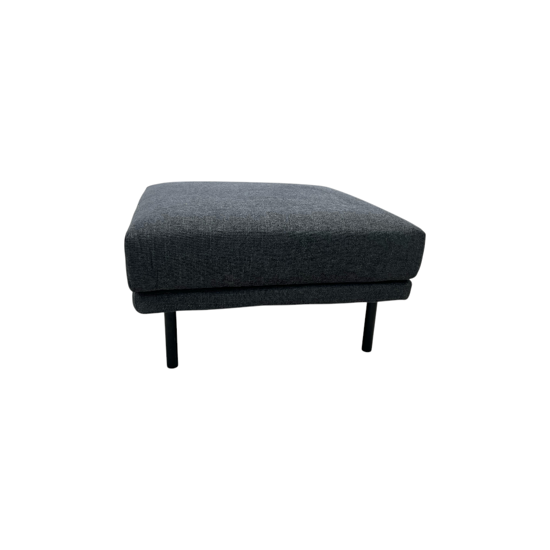 Burrow Range Ottoman - Heather Charcoal, 29" × 29" × 18" — image 3 of 4