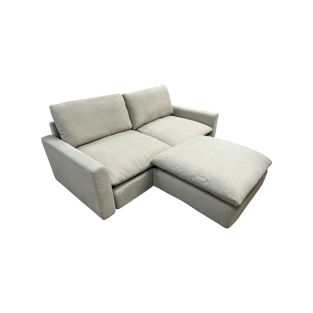 Burrow Russet 2-Piece Sofa with Ottoman