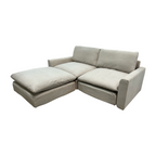 Burrow Russet 2-Piece Sofa with Ottoman