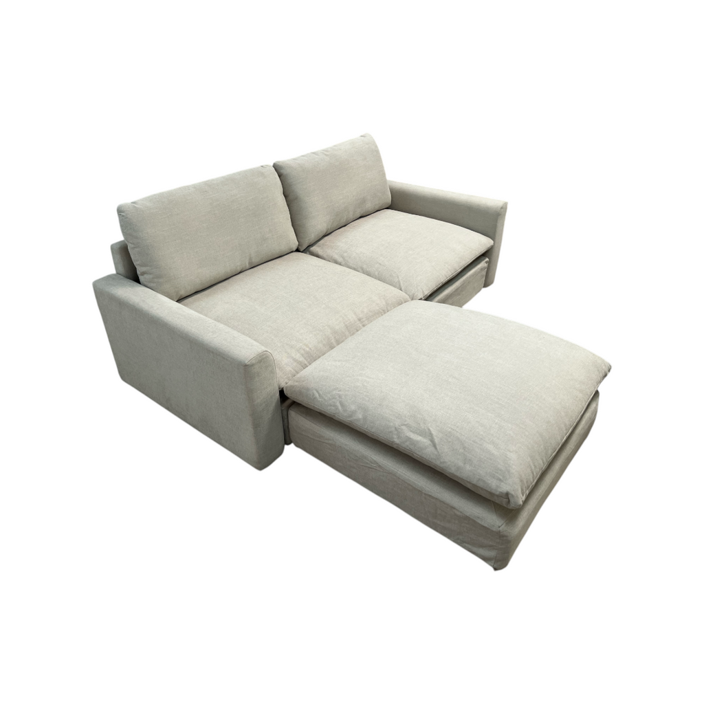 Burrow Russet 2-Piece Sofa with Ottoman