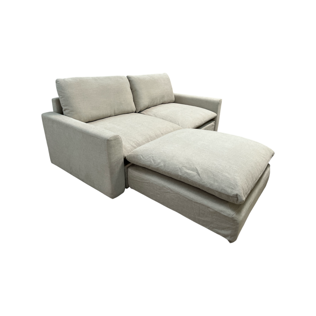 Burrow Russet 2-Piece Sofa with Ottoman