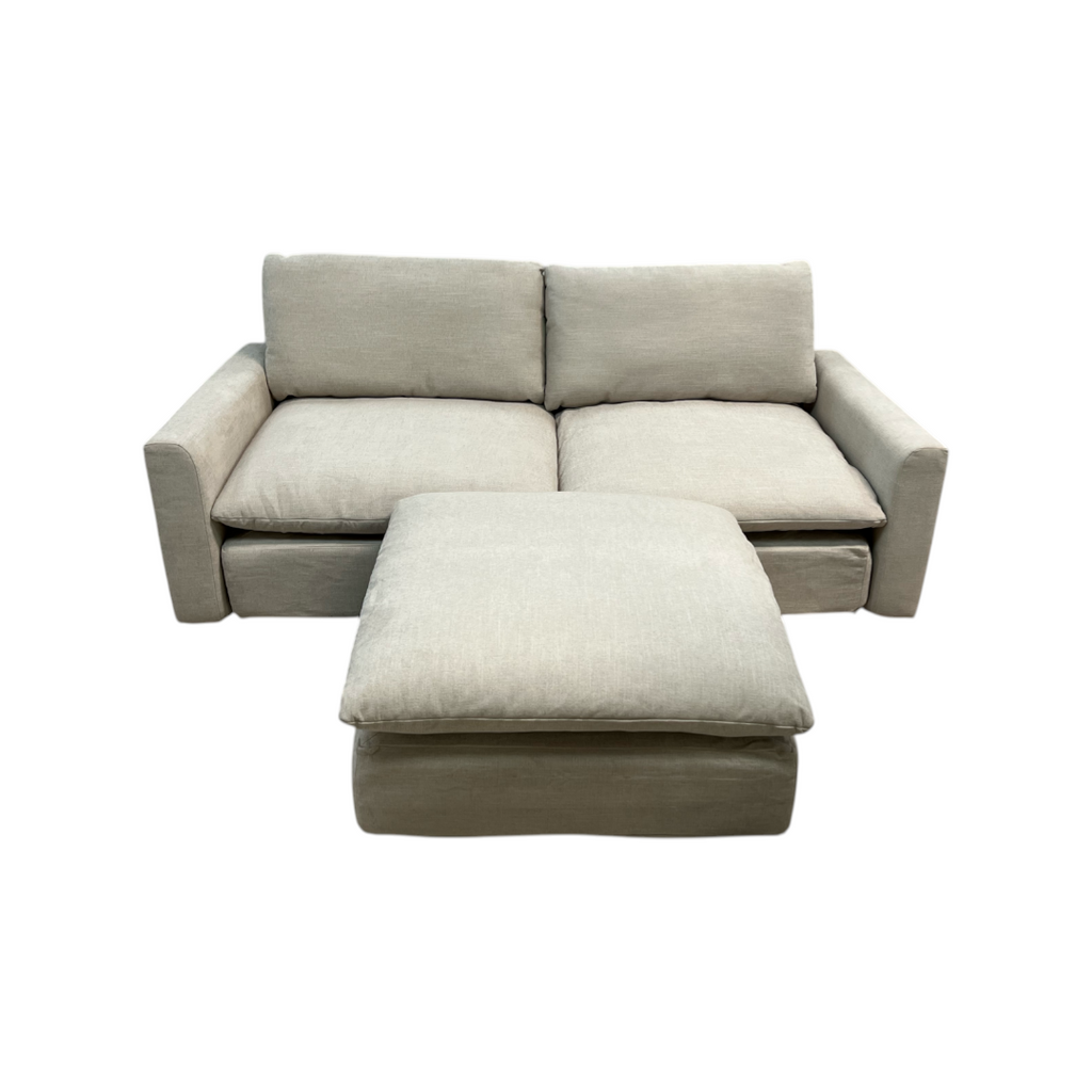 Burrow Russet 2-Piece Sofa with Ottoman