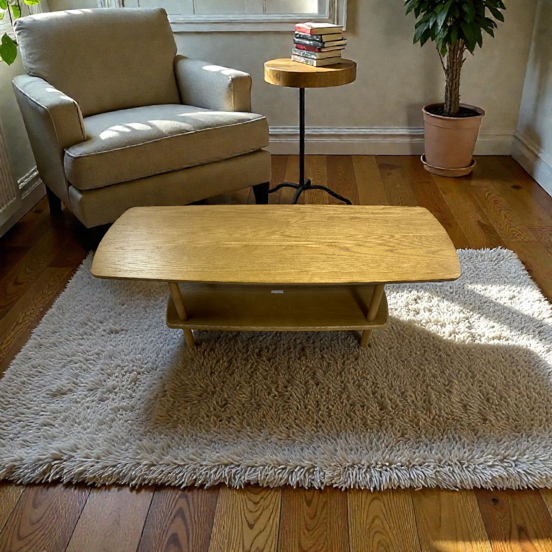 Burrow Serif Coffee Table - Walnut, 50" × 19" × 17" — image 1 of 4
