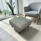 Burrow Field Ottoman - Stone Gray