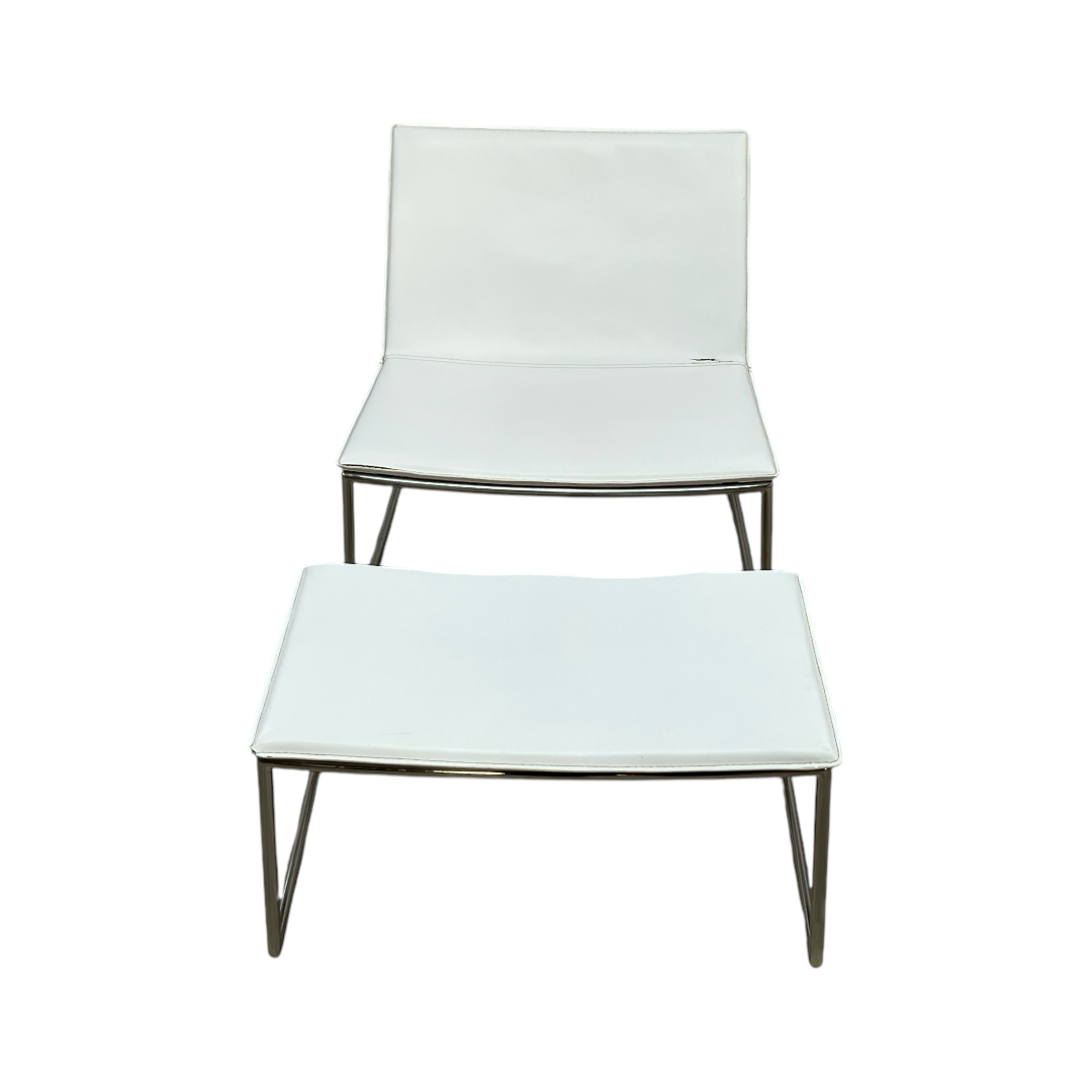 CB2 Triumph Lounge Chair & Ottoman