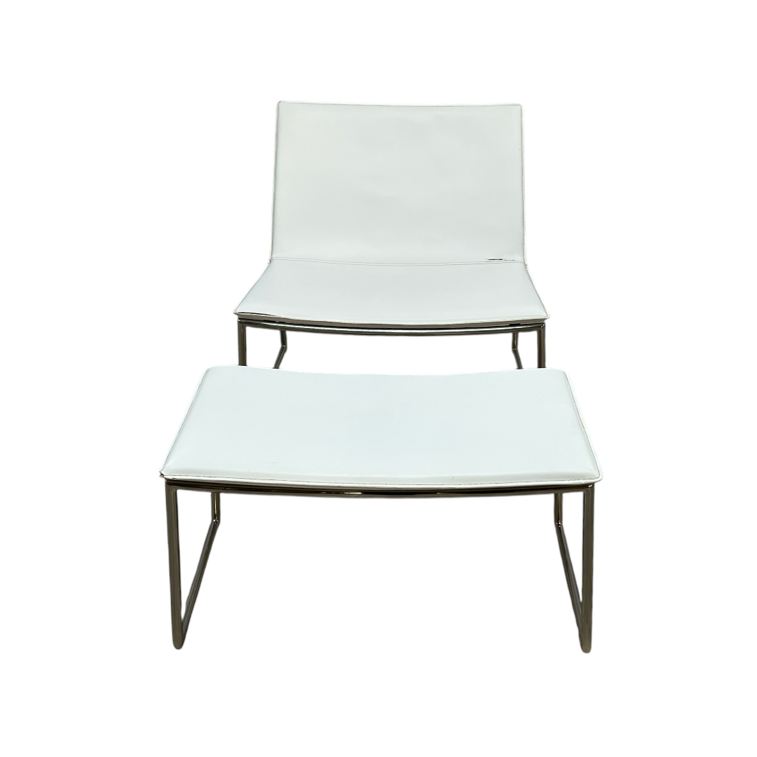 CB2 Triumph Lounge Chair & Ottoman