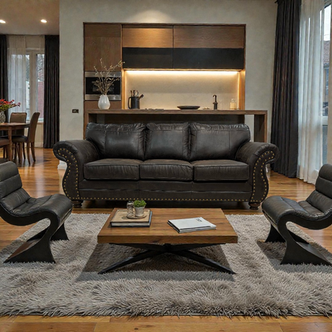Canora Grey Macalla Faux Leather Sofa