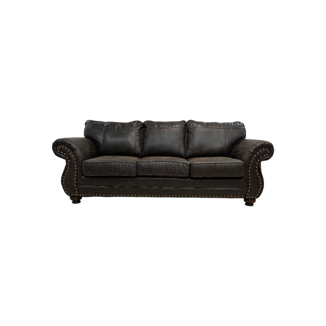 Canora Grey Macalla Faux Leather Sofa, 92" × 37" × 31" — image 2 of 4