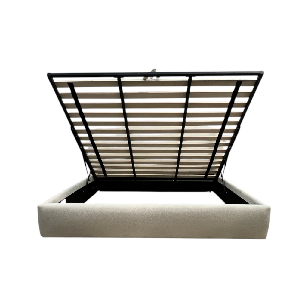 Castlery Auburn Performance Bouclé Storage King Size Bed